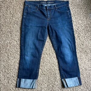 Citizens Of Humanity Blue Ankle Cropped Jeans